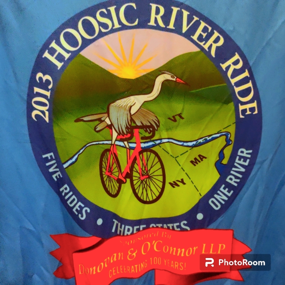 2013 Cycling Jersey Women's XL Hoosick (NY) River Ride Vivid Hoosic Watershed